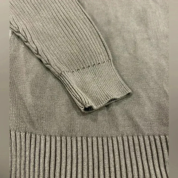 Blue Brand Taupe Cotton Cable Knit Soft Stretch Sweater/Cardigan Men’s Size XXL - Picture 3 of 5